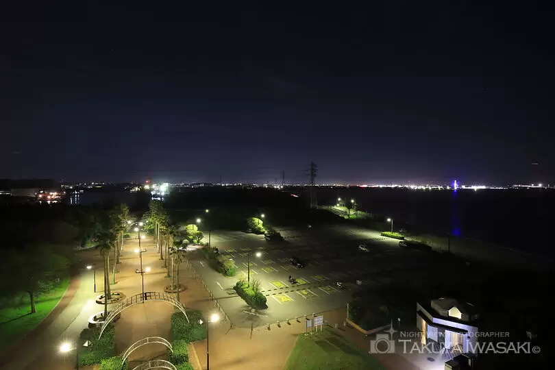 袖ヶ浦海浜公園の工場夜景スポット写真（4）