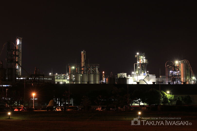 晴海親水公園の工場夜景スポット写真（5）