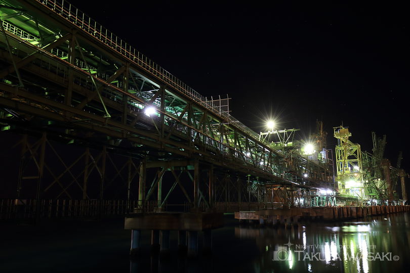 八太郎３号ふ頭緑地の工場夜景スポット写真（3）
