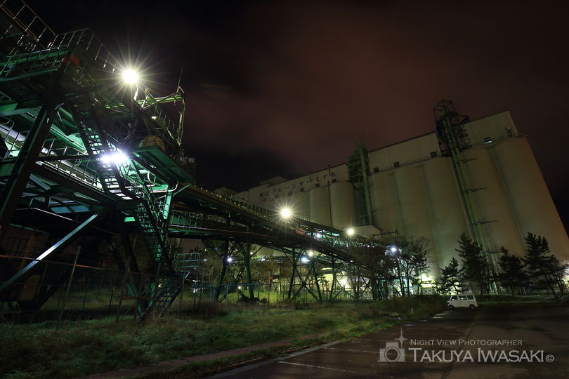 八太郎３号ふ頭緑地の工場夜景スポット写真（6）