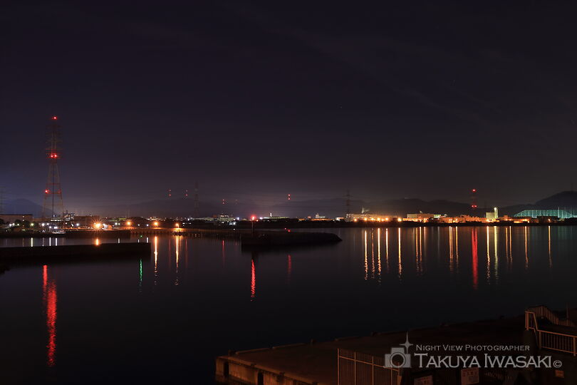 灘浜大橋の工場夜景スポット写真（3）