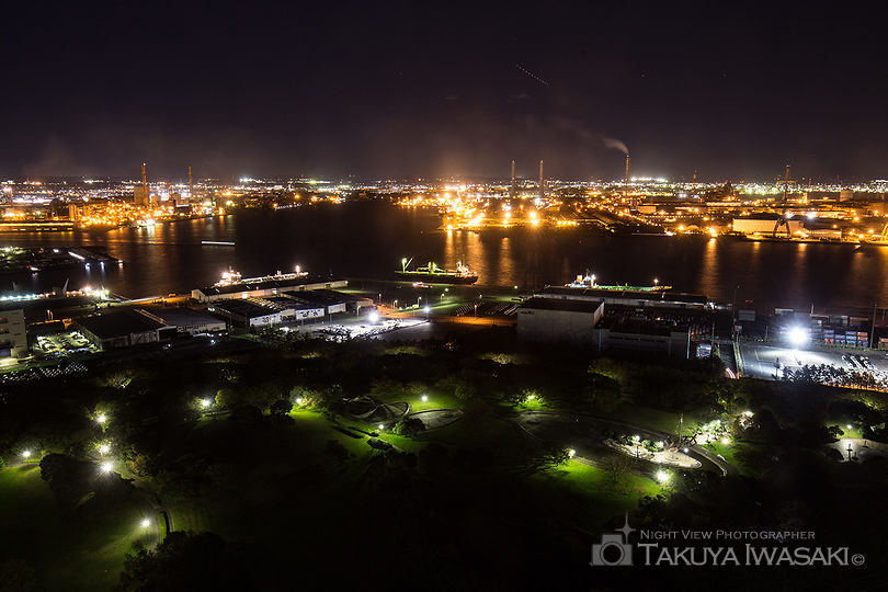 千葉ポートタワーの工場夜景スポット写真（4）
