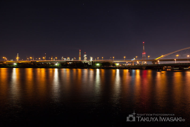 浜寺公園の工場夜景スポット写真（2）