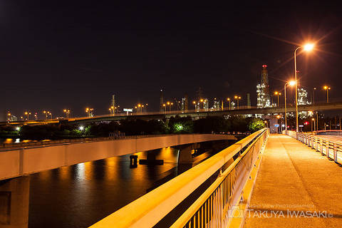 浜寺大橋の工場夜景スポット写真（3）class=