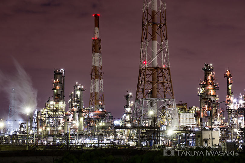 築港新町の工場夜景スポット写真（1）