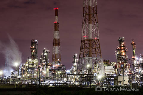 築港新町の工場夜景スポット写真（1）class=
