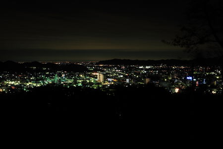 桐生市中心部の夜景