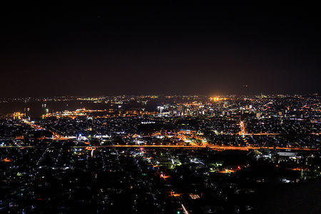 東名高速・清水IC方面の夜景