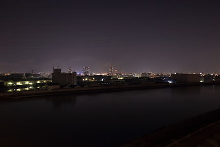 尼崎ドライブスクール方面の夜景