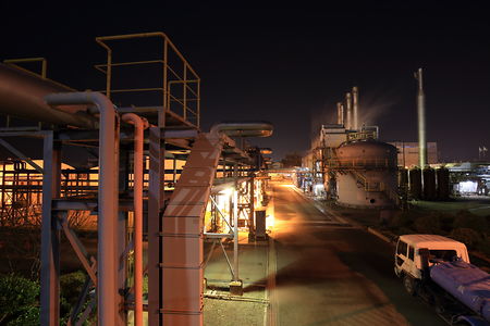 関西熱化学の工場夜景