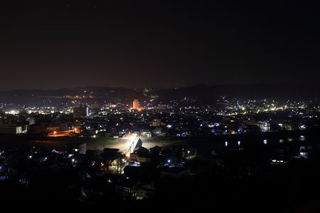 土岐市中心部の夜景