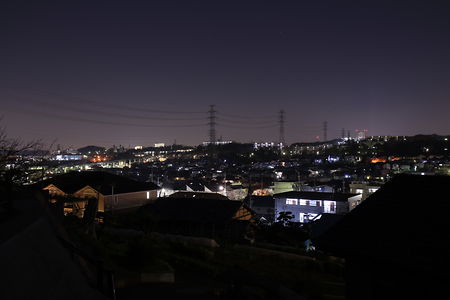 京王堀之内方面の夜景