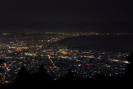 富士市中心部の夜景