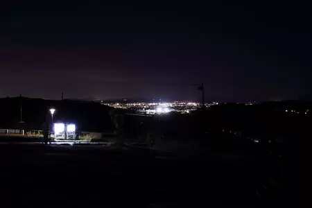 豊沢の丘公園の夜景