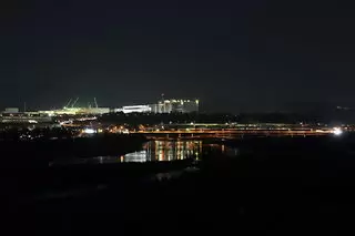 三段の滝展望広場の夜景